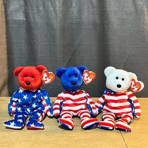 Ty Beanie Babies Liberty (x3).